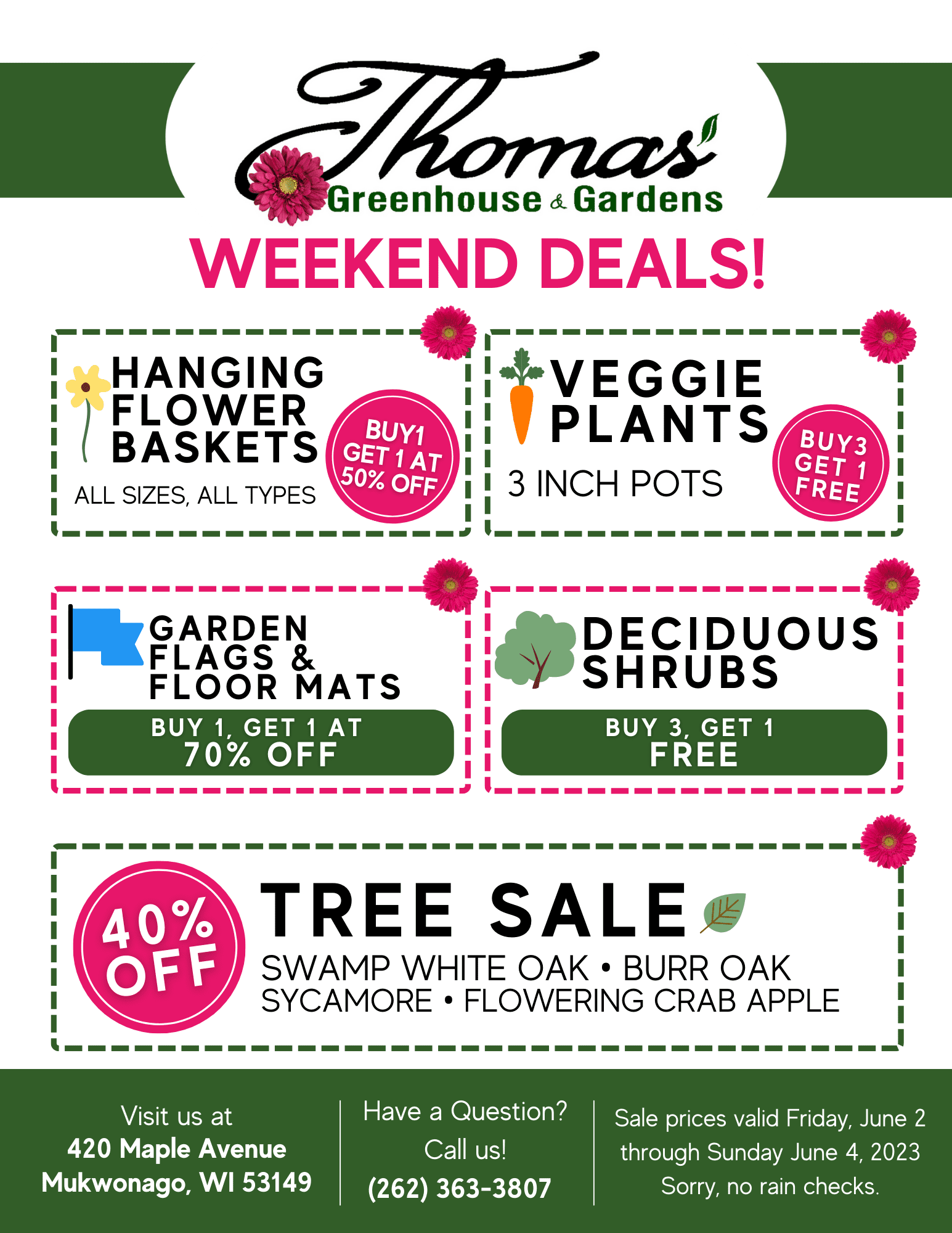 Thomas 6-2-23 • Thomas Greenhouse & Gardens Thomas Greenhouse sale flyer